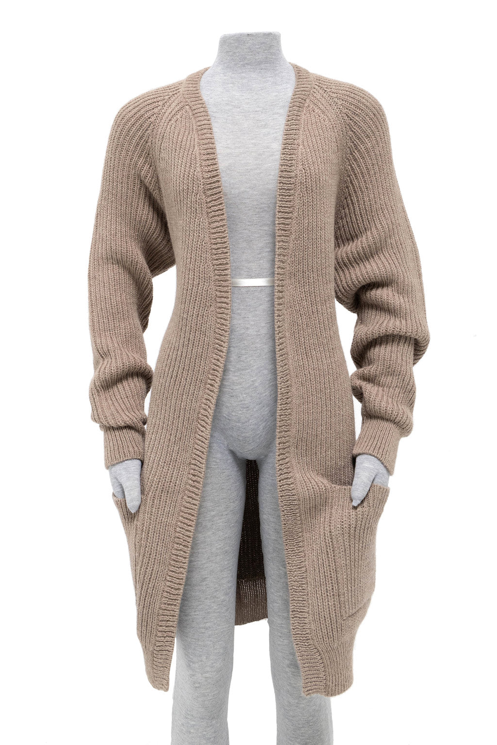 Cabin Measures - Heavy Knit Alpaca Wool Sweater Coat in Clay -