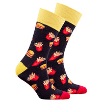 Thumbnail for Men's Burger & Fries Socks - 1 COLOR -