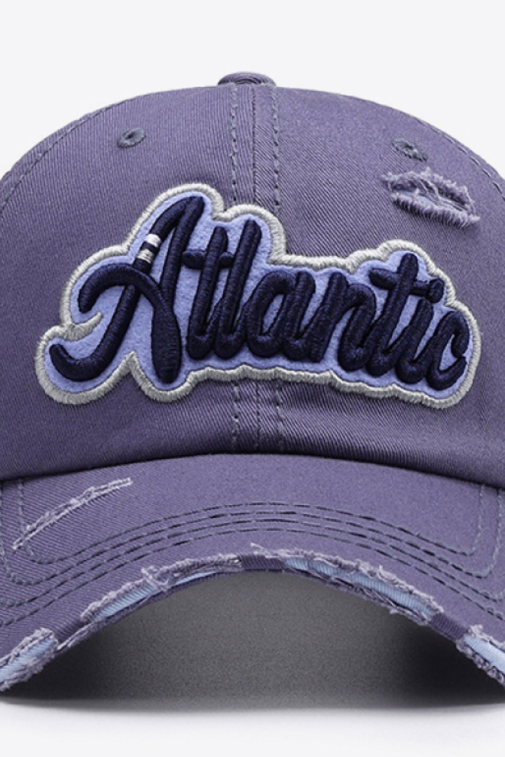 ATLANTIC Graphic Distressed Baseball Cap - T - 7 COLORS -