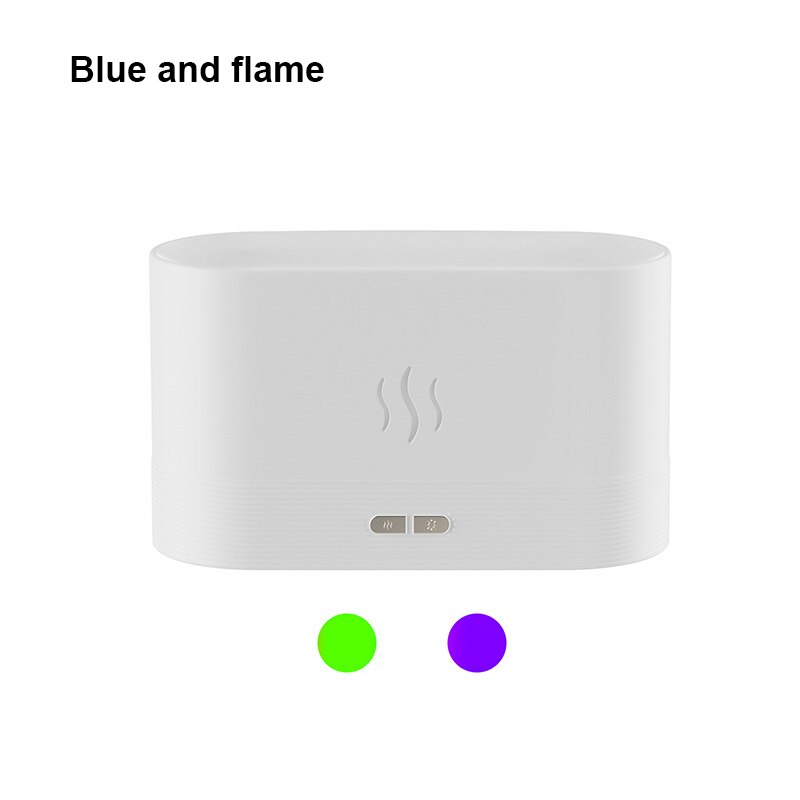 Xiaomi - White or Black - Up to 7 Colors Simulated Flame Ultrasonic Humidifier USB Essential Oil Diffuser Air Freshener - Aromatherapy - [11-14 DAY DELIVERY] - 2 COLORS -