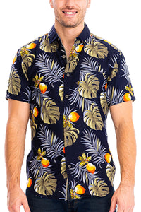 Thumbnail for WEIV - Digital Print Hawaiian Short Sleeve Shirt -