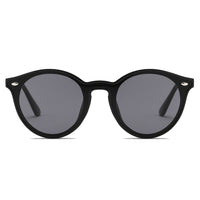 Thumbnail for Crosby | S1100 - Unisex Fashion Retro Round Horn Rimmed Sunglasses - 4 COLORS -