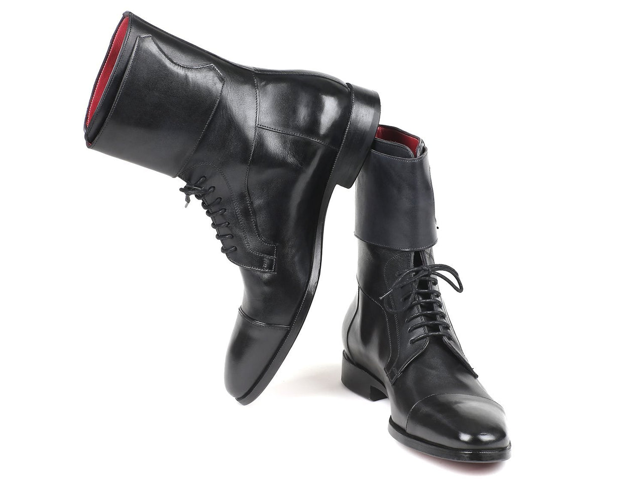 Paul Parkman - Men's High Boots Black Calfskin -