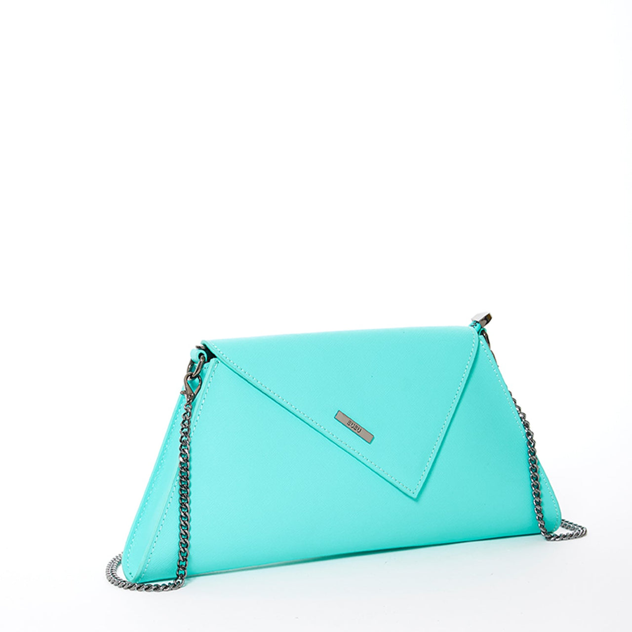 Angelica Turquoise Clutch Leather -