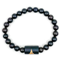 Thumbnail for Solid - Ebony Blackwood Mala Beaded Bracelet -