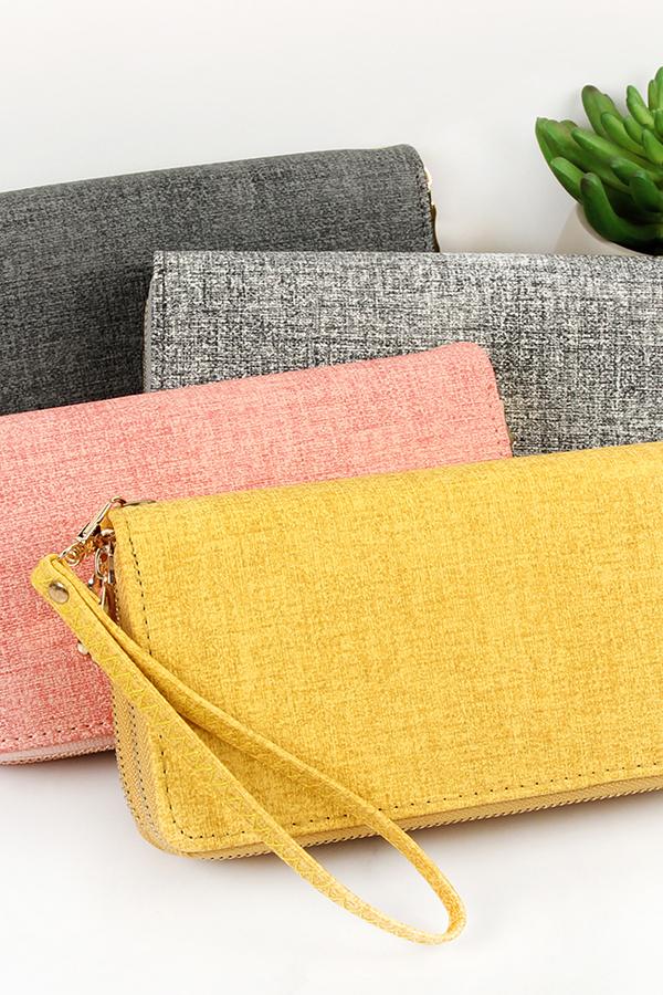 Double Zipper Fashion Wallet - 9 COLORS -