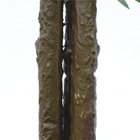 Thumbnail for Bushy Artificial Ficus Tree 140cm - Dark Trunk -