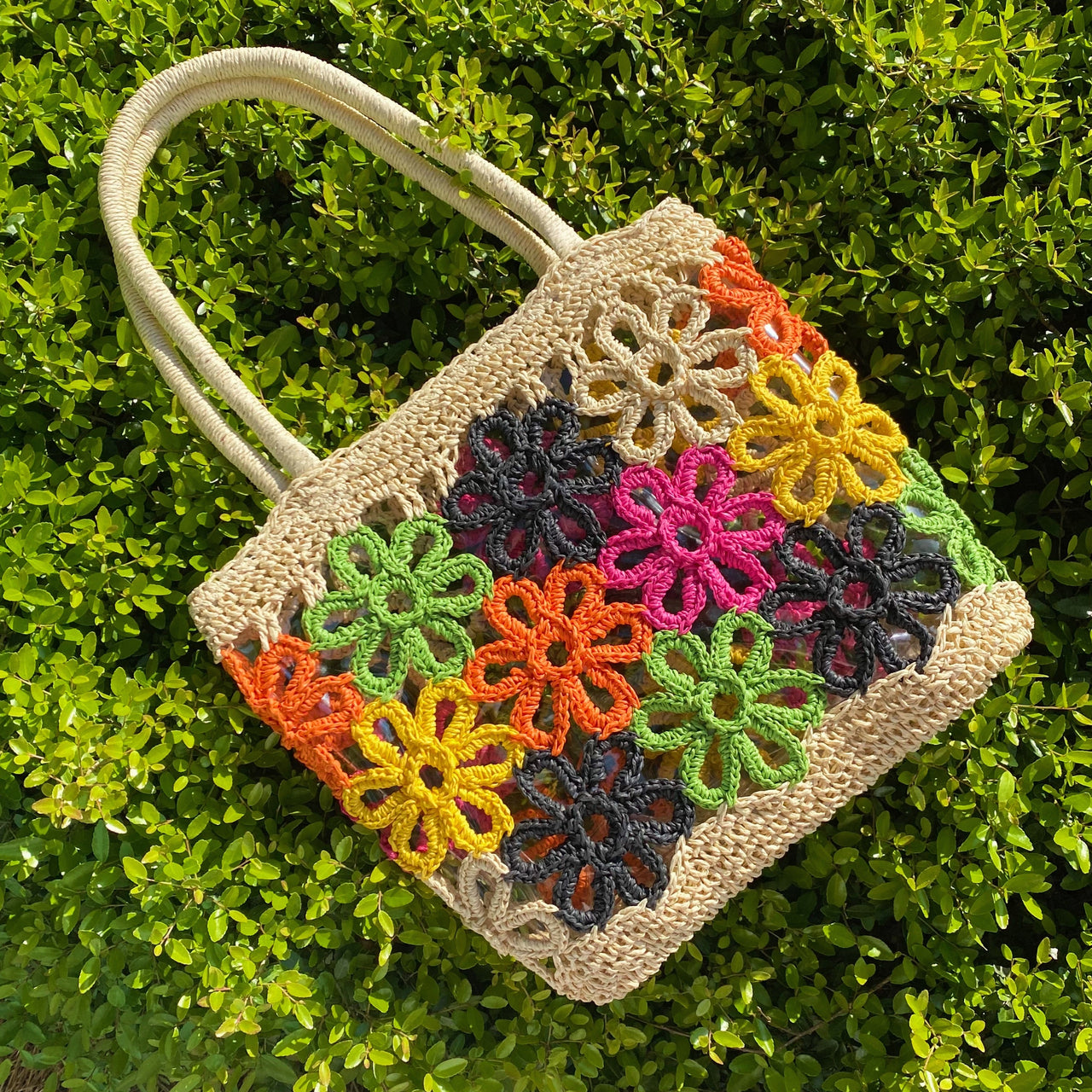 Ellison & Young - Hand Made Flower Power Tote - 1 COLOR -