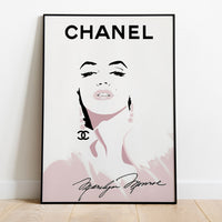 Thumbnail for Designer Image - CHANEL  Marilyn Monroe - USA printed - 4 SIZES -