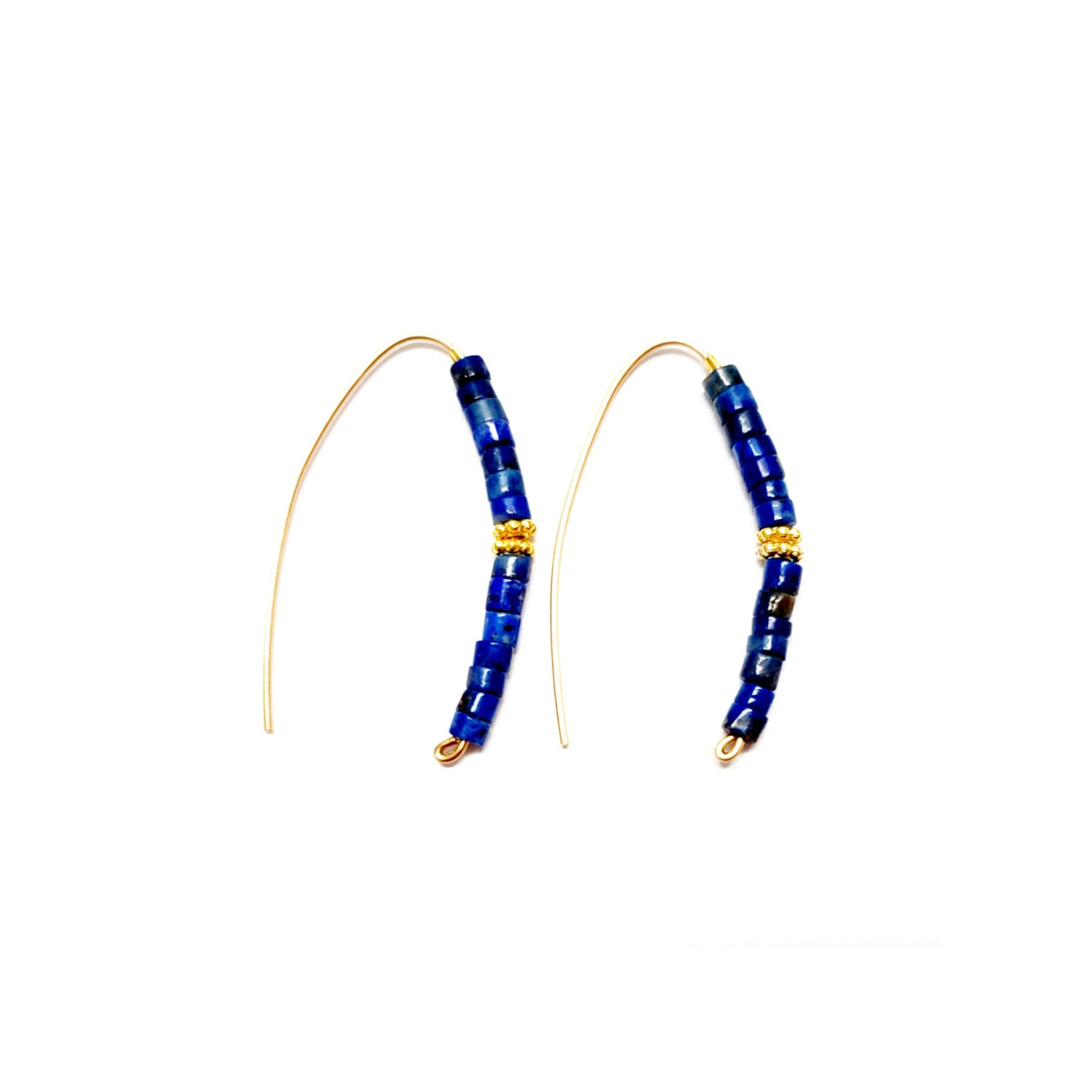 MINU - Slider Lapis Hoops - 2 SIZES -