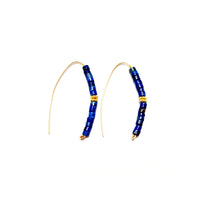 Thumbnail for MINU - Slider Lapis Hoops - 2 SIZES -