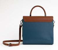 Thumbnail for GUNAS NEW YORK - SIMONE - Blue Print Vegan Leather Handbag - 1 COLOR -