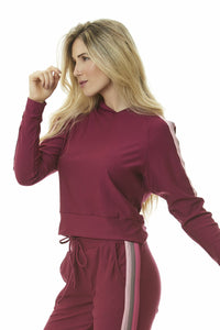 Thumbnail for Hellokini - Tamisa Cropped Hoodie - 1 COLOR -