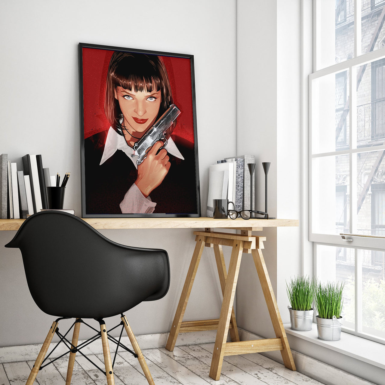 Mia Wallace - Pulp Fiction - USA Printed - 4 SIZES -