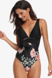 Thumbnail for Floral Tied One-Piece Swimsuit - T - 1 COLOR -