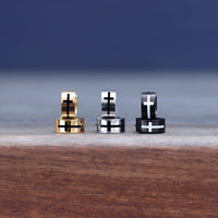 Thumbnail for Mister - Cross Huggie Earring - SINGLE OR PAIR - 3 COLORS -