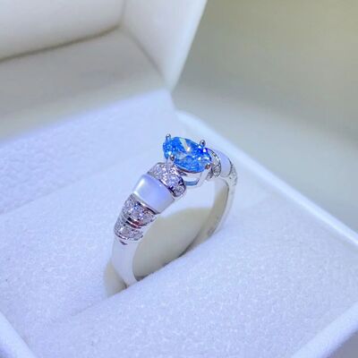 1 Carat Moissanite 925 Sterling Silver Ring