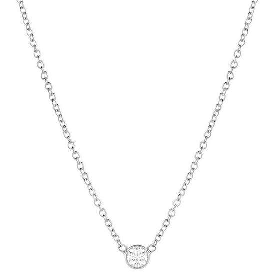 Solitaire Single CZ Diamond Necklace -