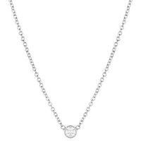 Thumbnail for Solitaire Single CZ Diamond Necklace -