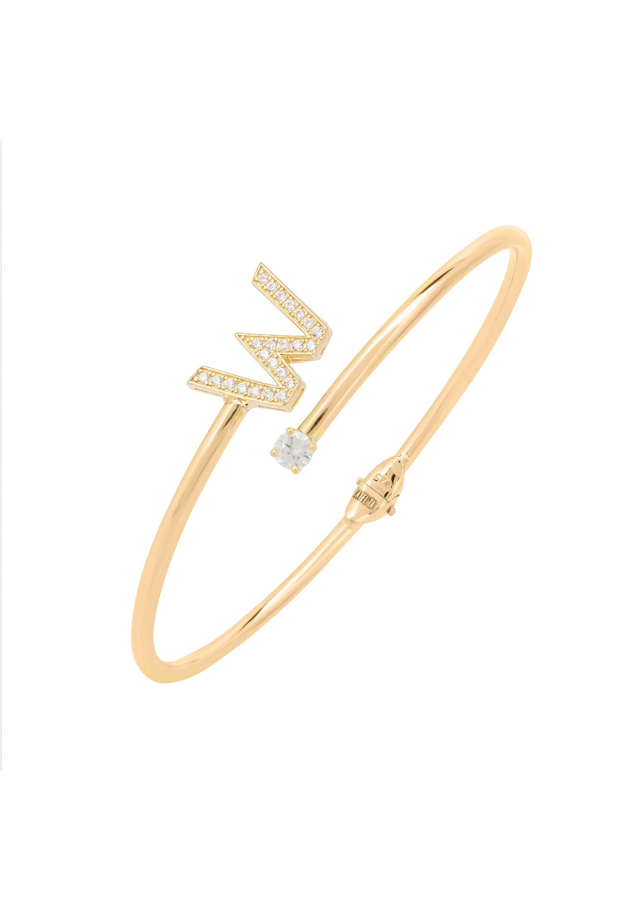 Initial Bangle Gold W -