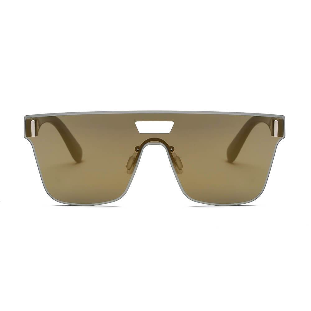 Devon | S2075 - Retro Square Mirrored Sunglasses - 4 COLORS -