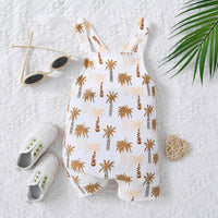 Thumbnail for Kids Botanical Print Overalls - T - 4 SIZES - 1 COLOR -