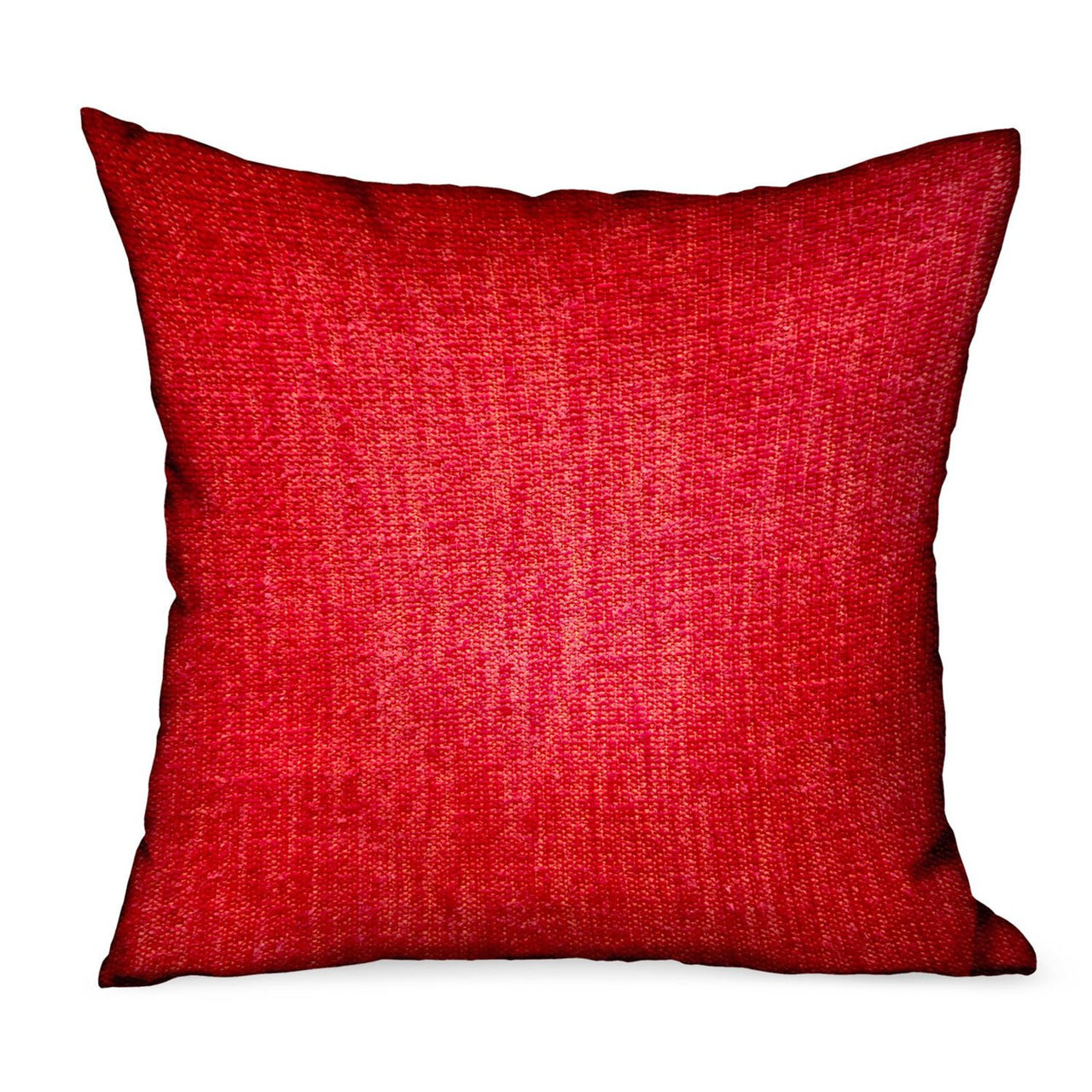 Scarlet Zest Red Solid Luxury Outdoor/Indoor Throw Pillow - 6 SIZES -