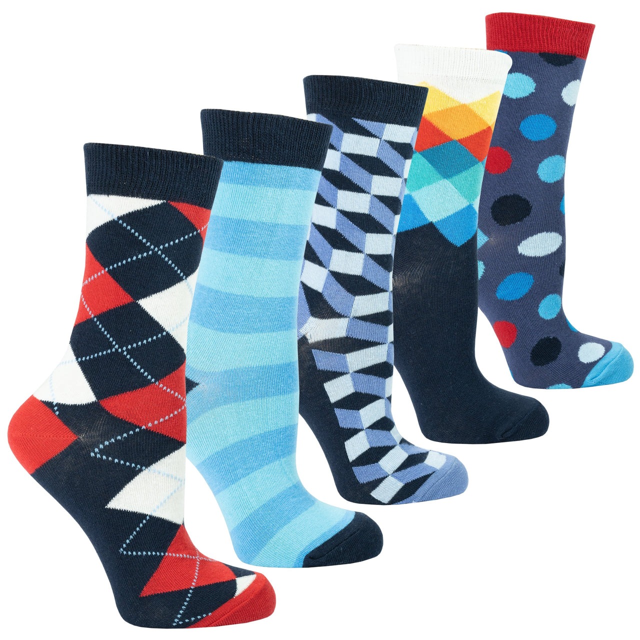 Women's Natural Mix Set Socks Set - 5 PACK -