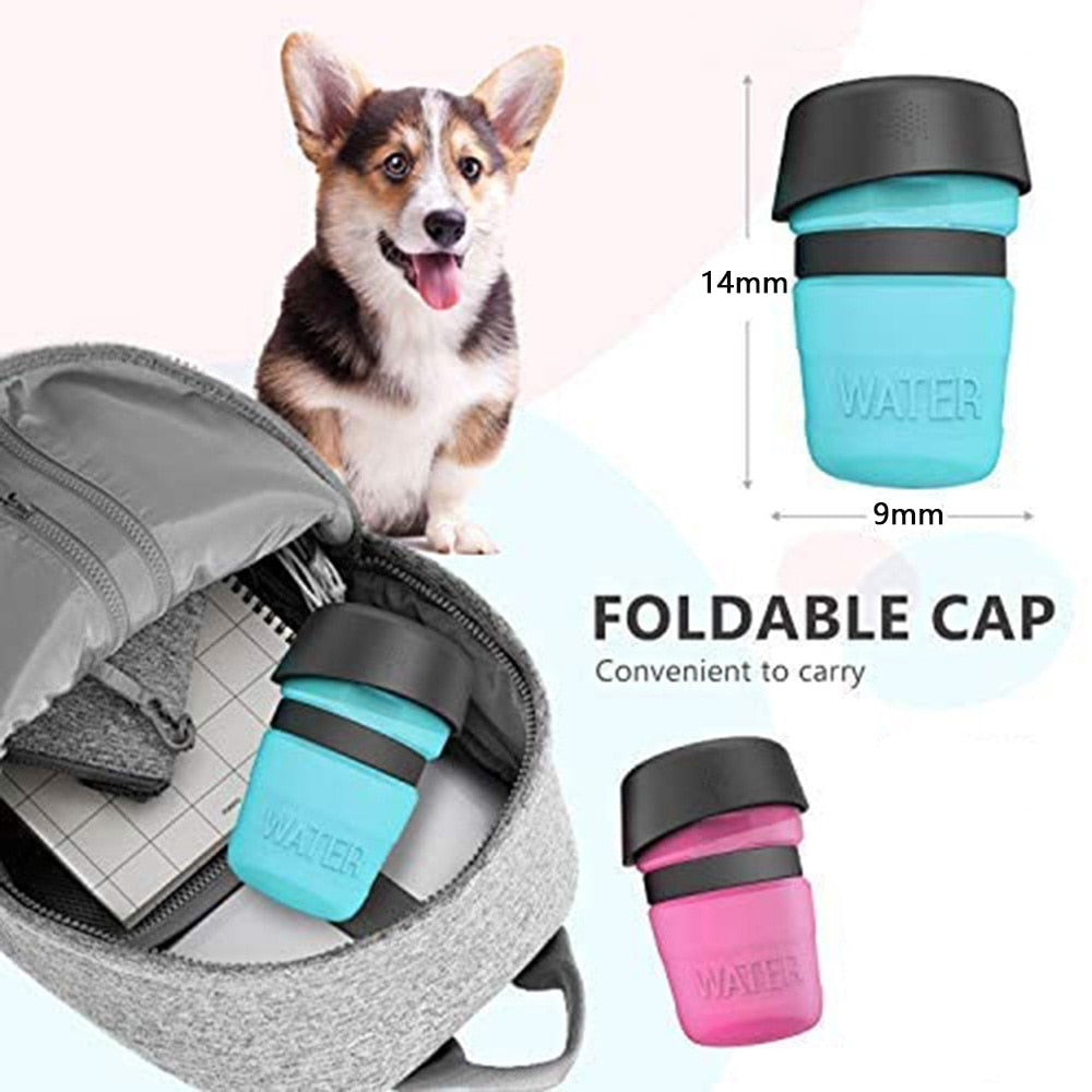 Portable Dog Water Bottle Foldable Pets - Feeder Bowl - Water Bottle Pets Outdoor Travel Drinking Dog Bowl - BPA Free - [29 day delivery] - 3 COLORS -