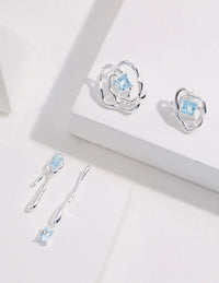 Thumbnail for Blue Topaz Statement Earrings