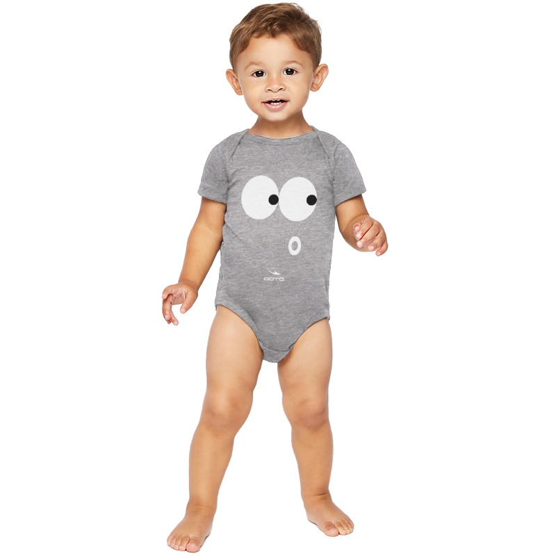 OOTO - EYE SEE - OH OH! - Infant Unisex Premium Soft Cotton Bodysuit - 6 / 24 MOS - 4 COLORS -