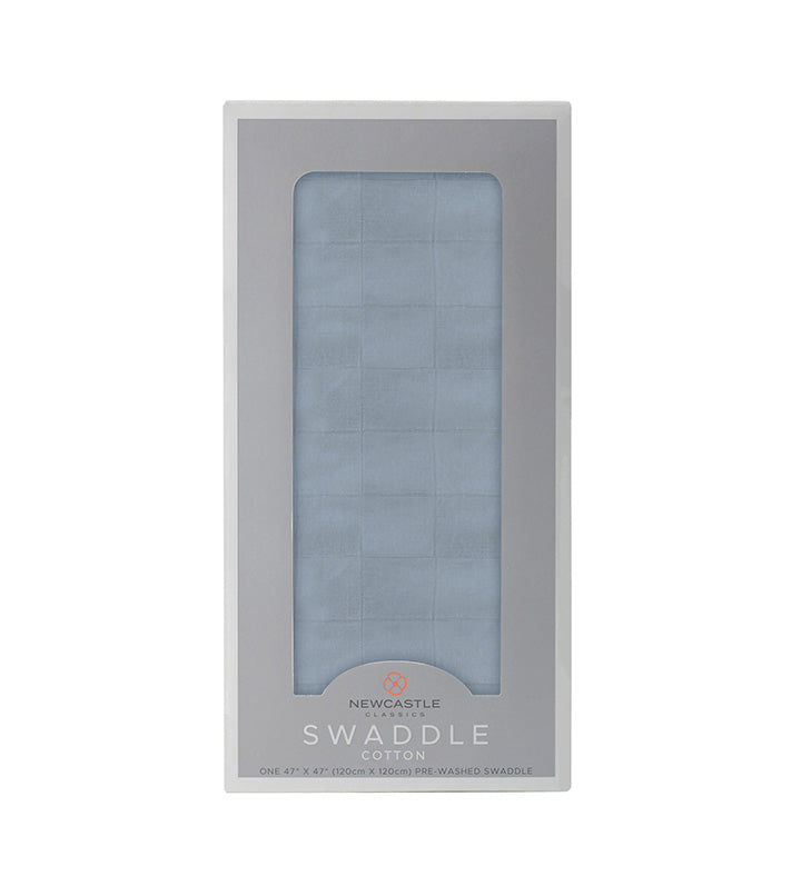 Newcastle - Blue Fog Cotton Swaddle - 1 COLOR -