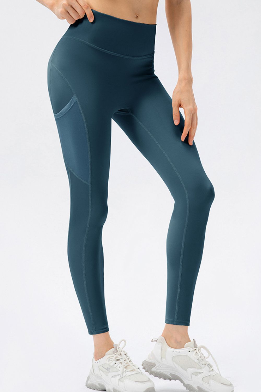 High Waist Slim Fit Long Sports Pants - T - 4 COLORS -