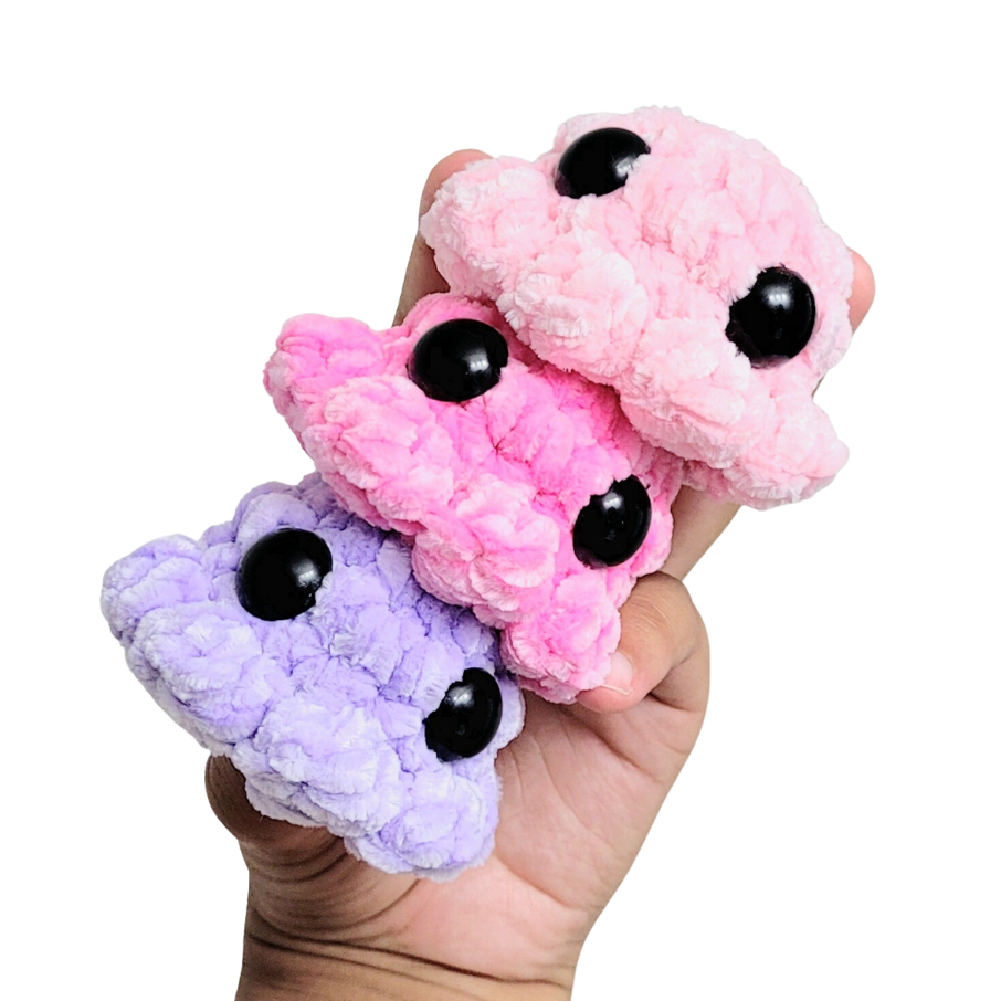 Plum Pop Studios - Mini Crochet Octopus Plushies - 9 COLORS -