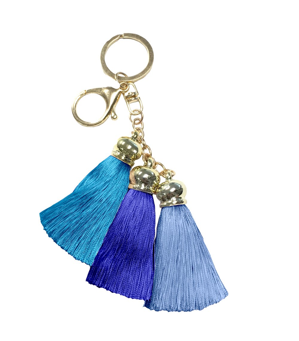 Capri Tassel Charm - Blue -