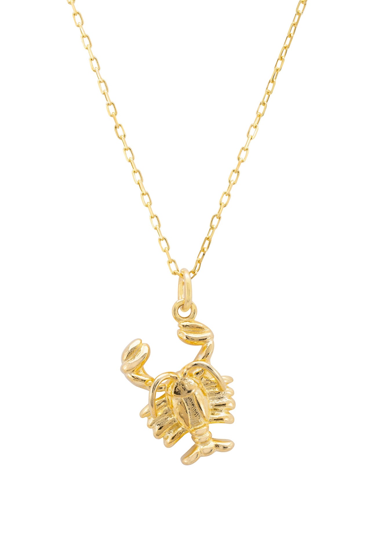 Zodiac Star Sign Necklace Gold Scorpio -