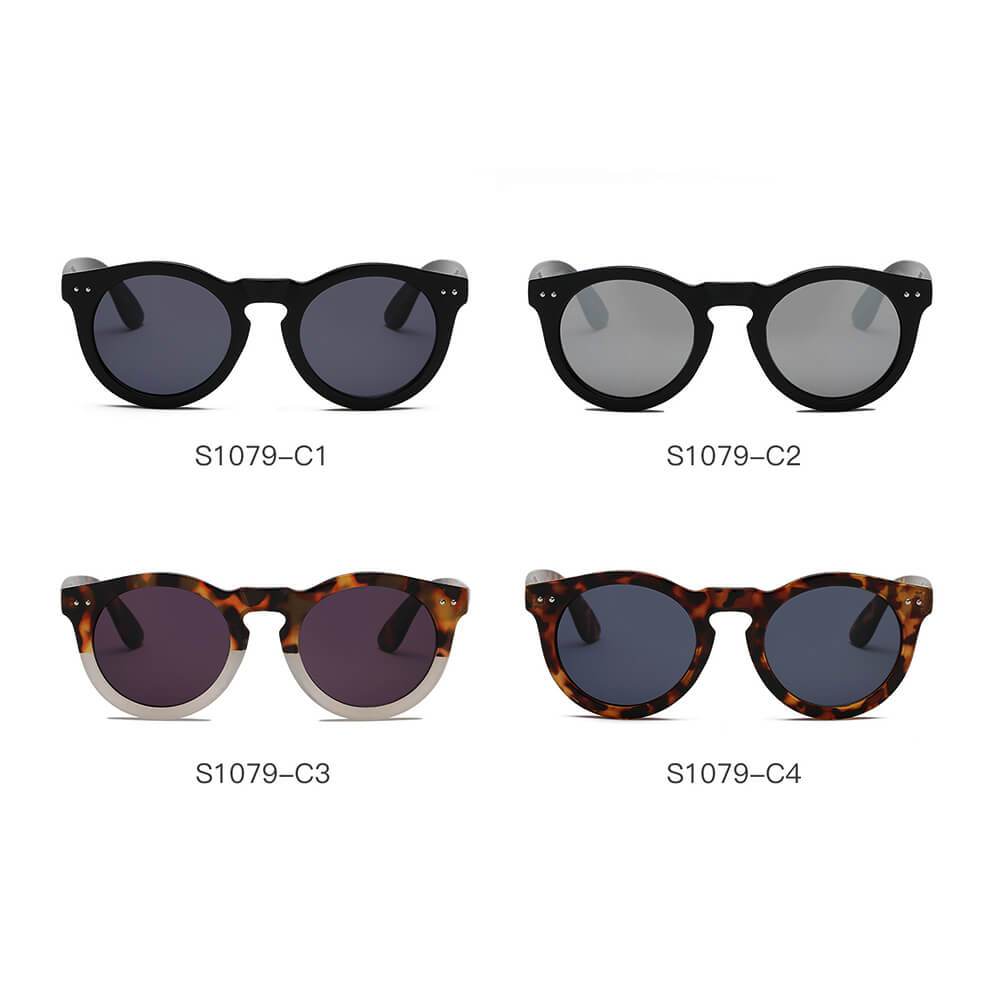 Retro Round Fashion Sunglasses - 4 COLORS -