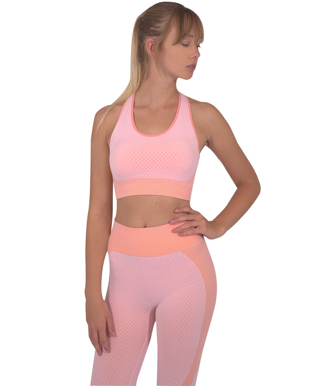 Savoy - Trois Seamless Sports Bra - Pink  - 1 COLOR -