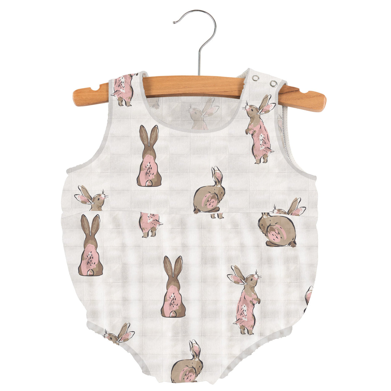 Newcastle - Powder Pink Bunnies Bamboo Newcastle Mini Bubble -