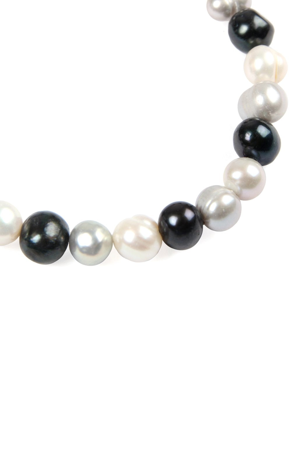 Glass Coated Fresh Pearl Stretch Bracelet - 6 COLORS