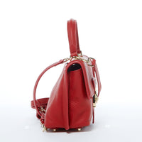 Thumbnail for Linda Red Leather Backpack Purse -