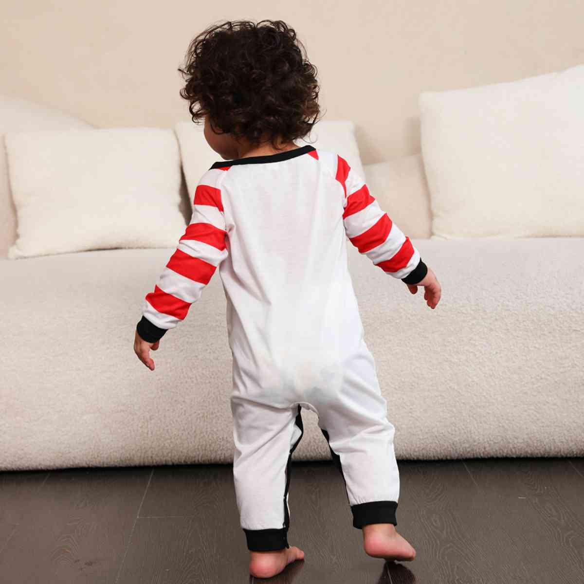 BABY MERRY CHRISTMAS Graphic Round Neck Jumpsuit - T -