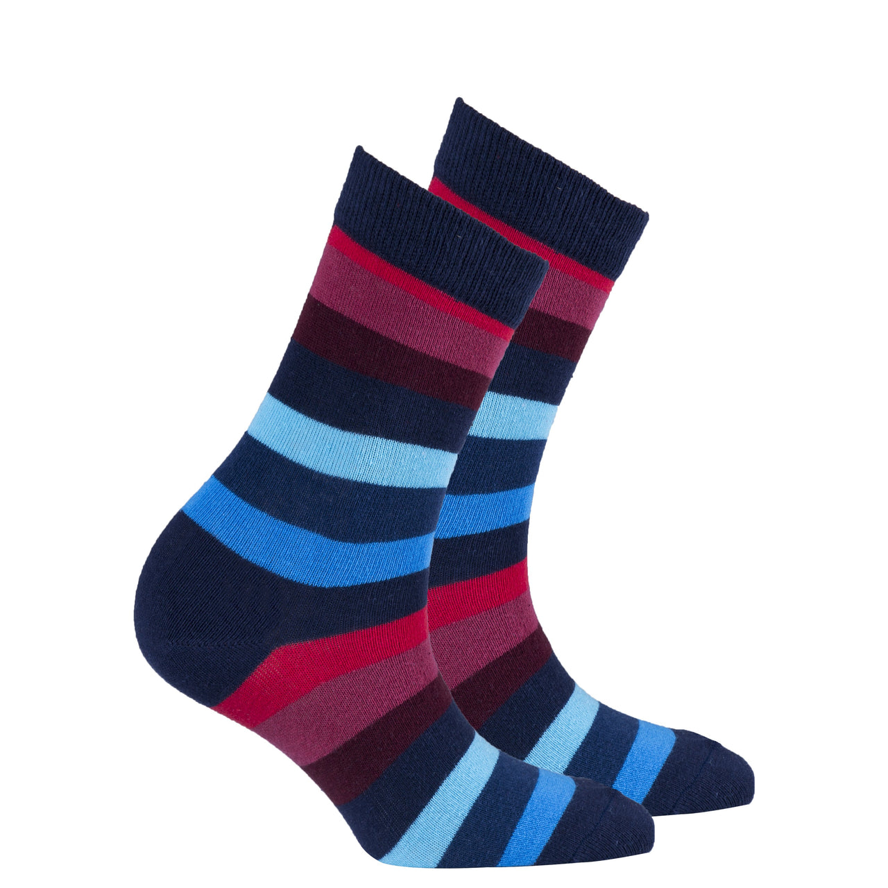 Women's Black Grape Stripe Socks - 1 COLOR -