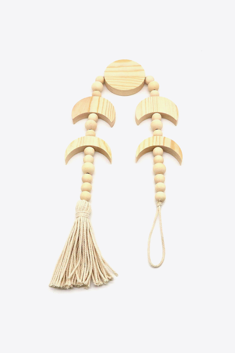 Wooden Tassel Wall Hanging - W 2.75" X L 29.5" - T - 2 COLORS -