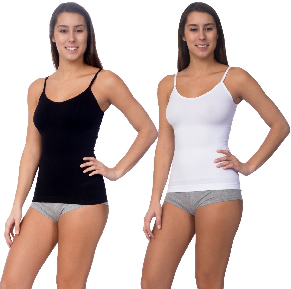 Seamless Shaping Reversible Camisole - 2 COLORS - 1 OR 2 PACKS -