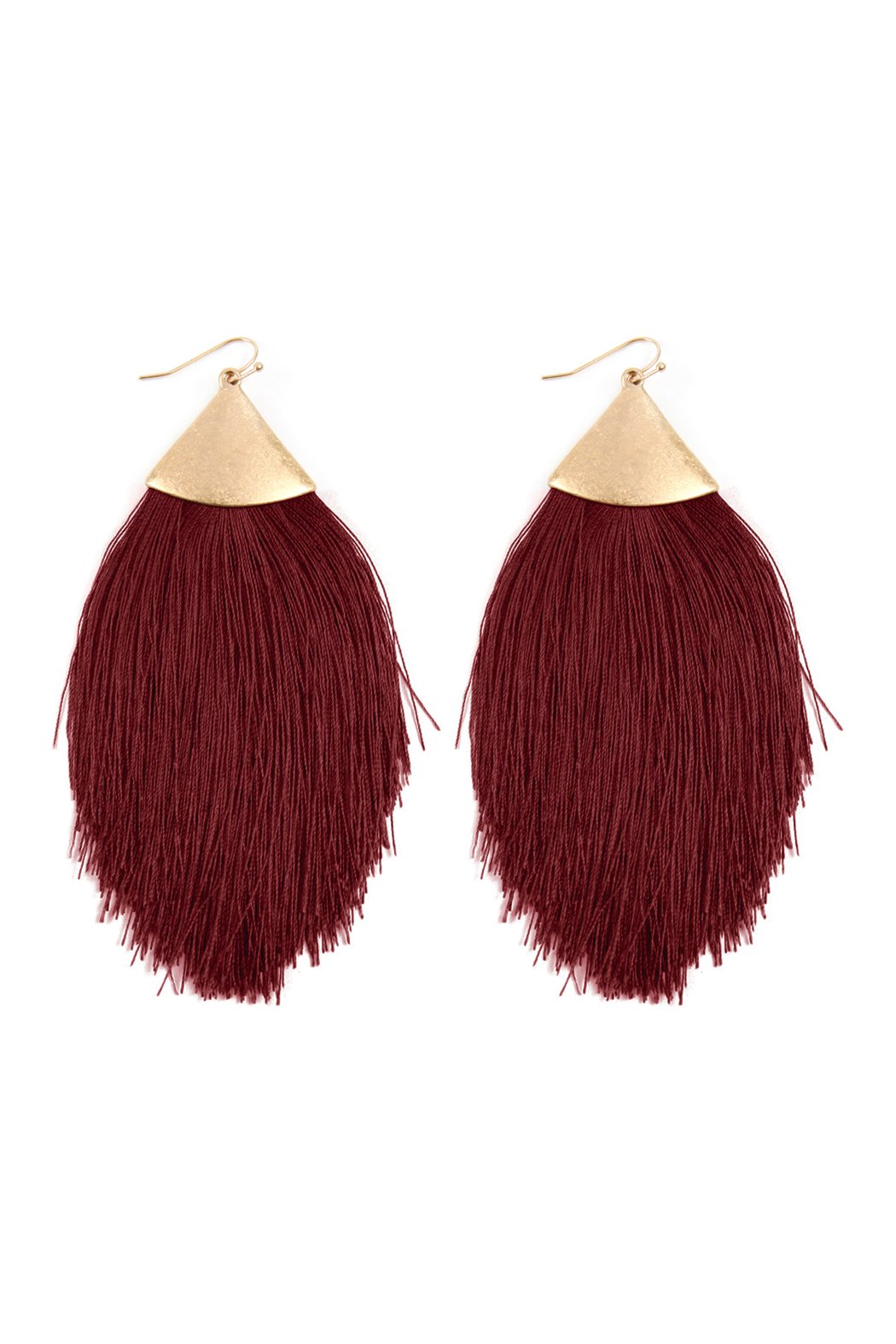 Oversized Tassel Drop Earrings - 18 COLORS -