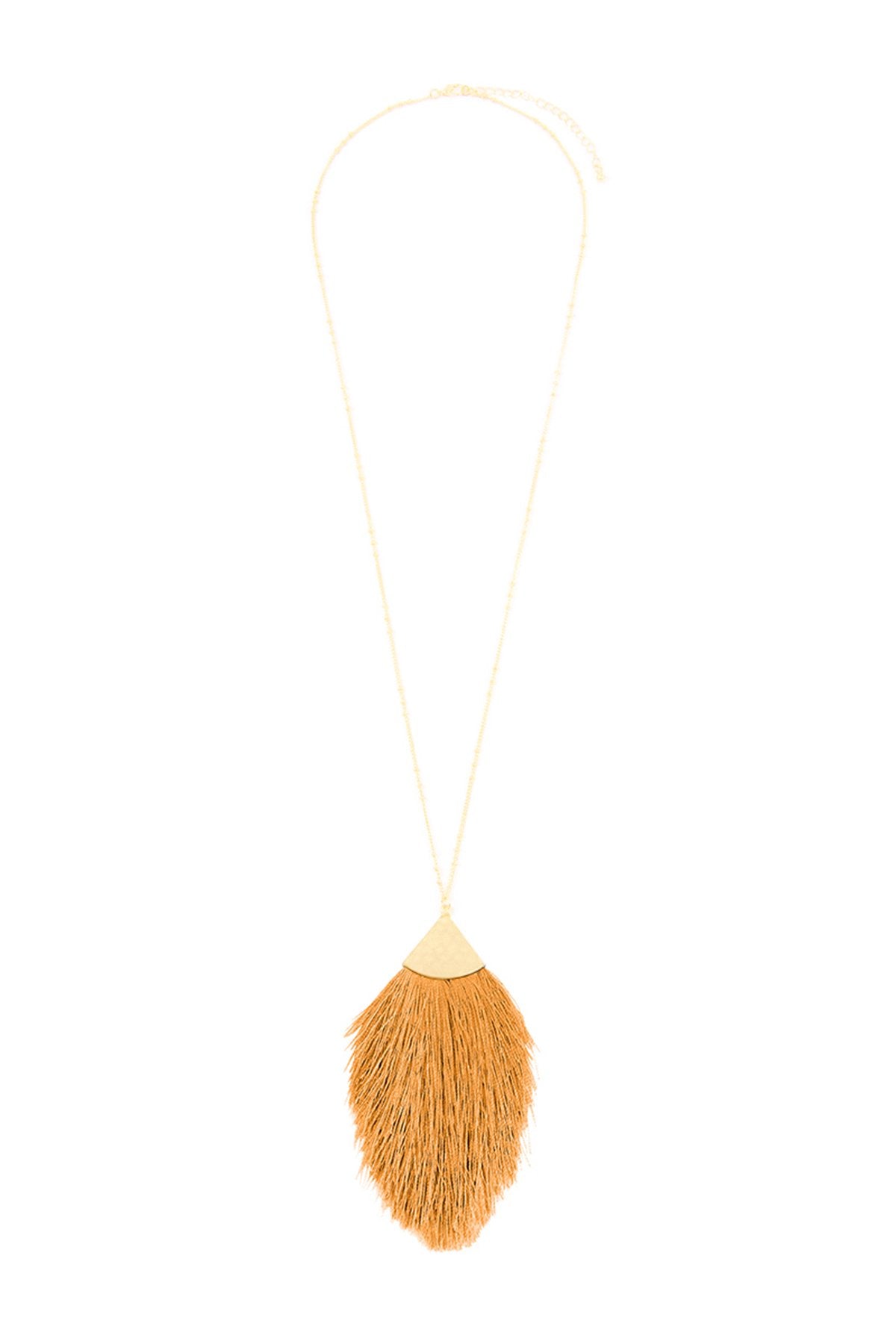 Riah Fashion - Tassel Pendant Dainty Necklace - 34 COLORS -