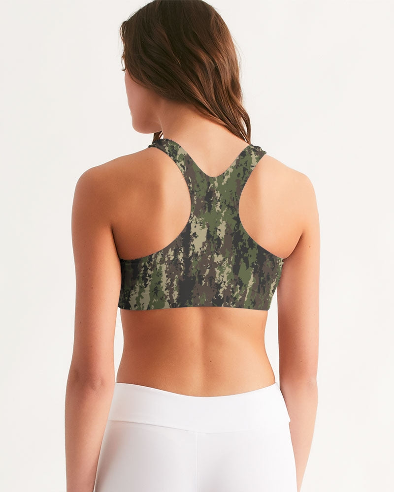 Chaluisant - Graphic Camo Women's Seamless Sports Bra -