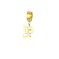 Thumbnail for Mister - Old English Initial Earring - ALL 26 LETTERS - 2 FINISHES - FIND YOURS! -