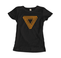 Thumbnail for The Penrose Triangle From a Journey Through Time - DARK T-Shirt